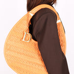 Christian Dior Diorita Twist Hobo Orange