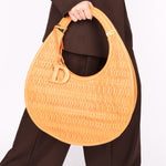 Christian Dior Diorita Twist Hobo Orange
