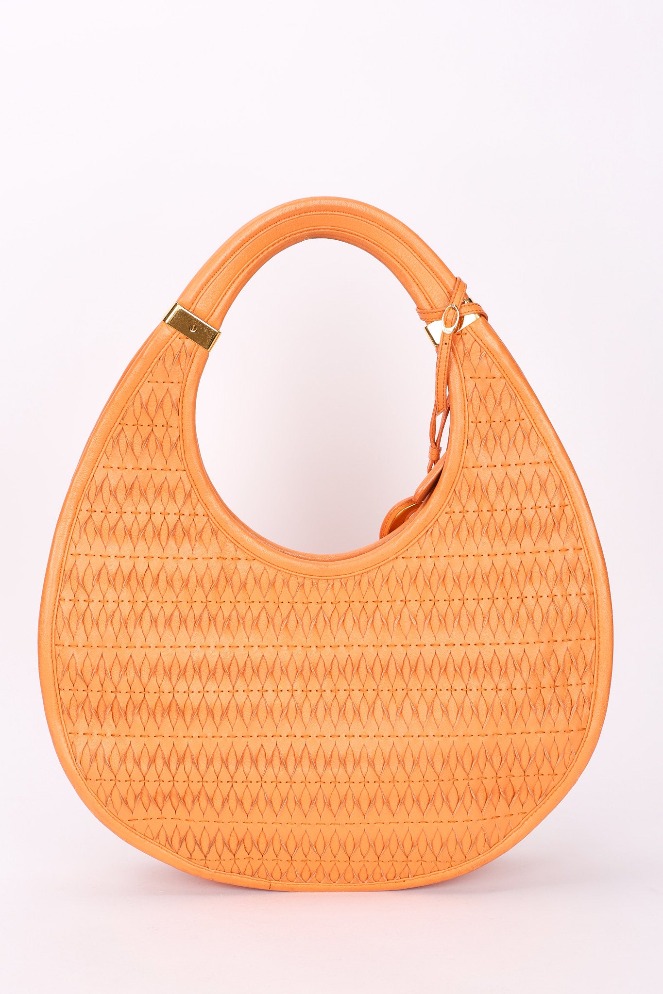 Christian Dior Diorita Twist Hobo Orange