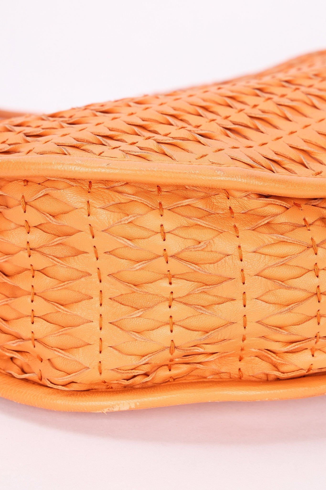 Christian Dior Diorita Twist Hobo Orange