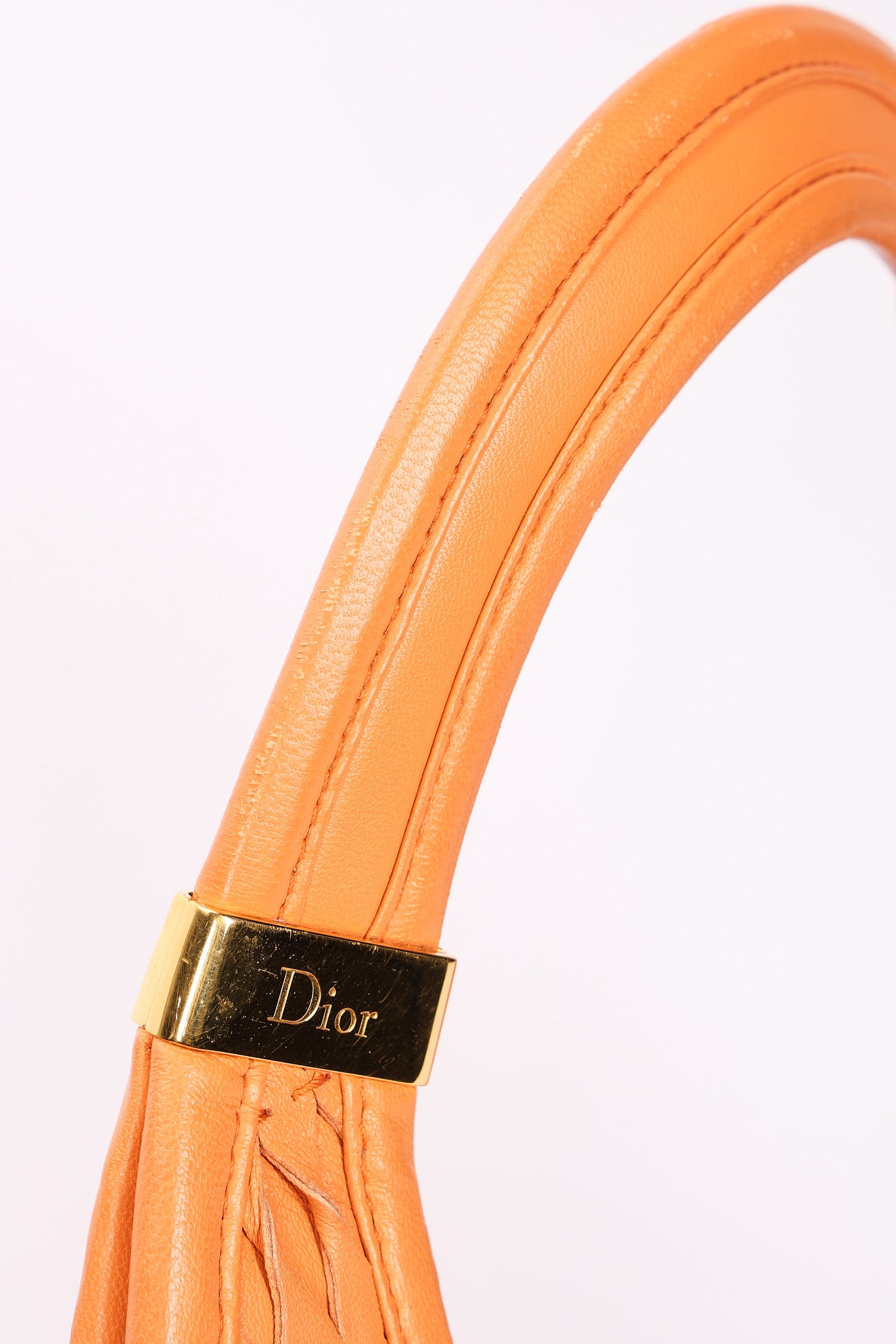 Christian Dior Diorita Twist Hobo Orange
