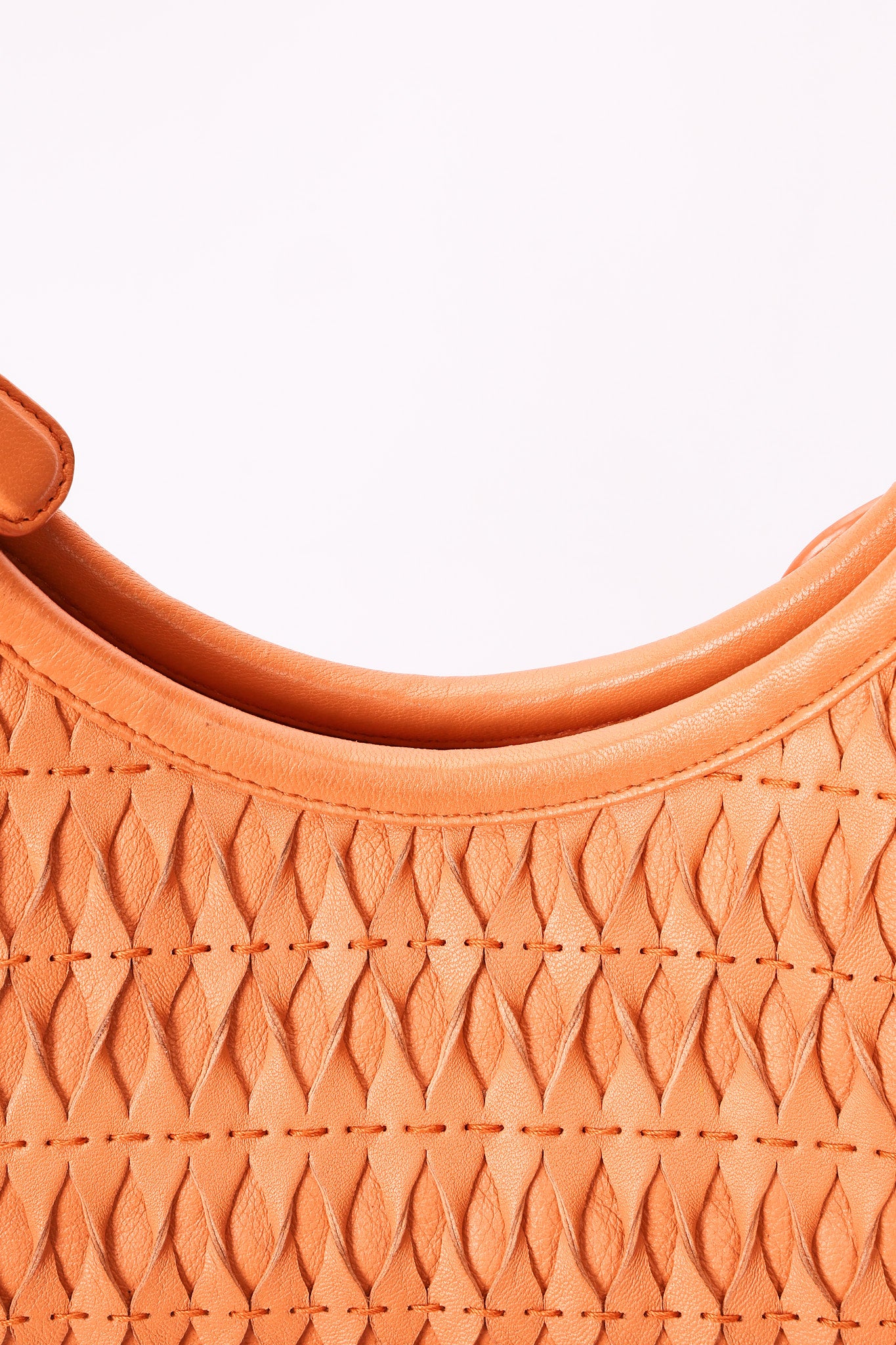 Christian Dior Diorita Twist Hobo Orange