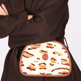 Fendi Leopard Print Ponyhair Top Handle Vanity Bag