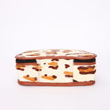Fendi Leopard Print Ponyhair Top Handle Vanity Bag