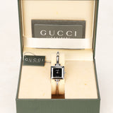 Gucci 1900L Stainless Steel Onyx Watch 19mm