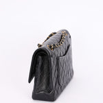 Chanel Medium Classic Double Flap Black Caviar 24K GP