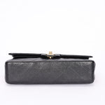 Chanel Medium Classic Double Flap Black Caviar 24K GP