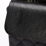 Chanel Medium Classic Double Flap Black Caviar 24K GP