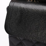 Chanel Medium Classic Double Flap Black Caviar 24K GP