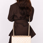 Chanel Maxi Classic Double Flap Iridescent Pearl Caviar BCGHW