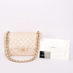 Chanel Maxi Classic Double Flap Iridescent Pearl Caviar BCGHW