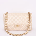 Chanel Maxi Classic Double Flap Iridescent Pearl Caviar BCGHW