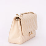Chanel Maxi Classic Double Flap Iridescent Pearl Caviar BCGHW