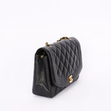 Chanel Medium Diana Flap Black Caviar 24K GP