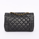 Chanel Medium Diana Flap Black Caviar 24K GP