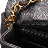 Chanel Medium Diana Flap Black Caviar 24K GP