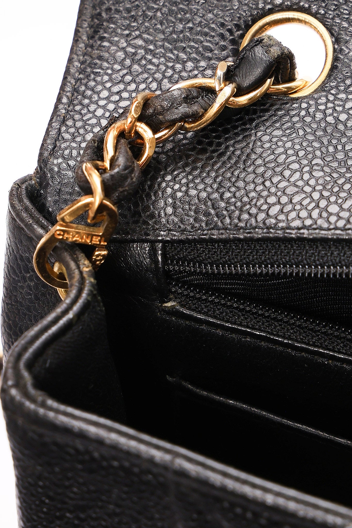 Chanel Medium Diana Flap Black Caviar 24K GP
