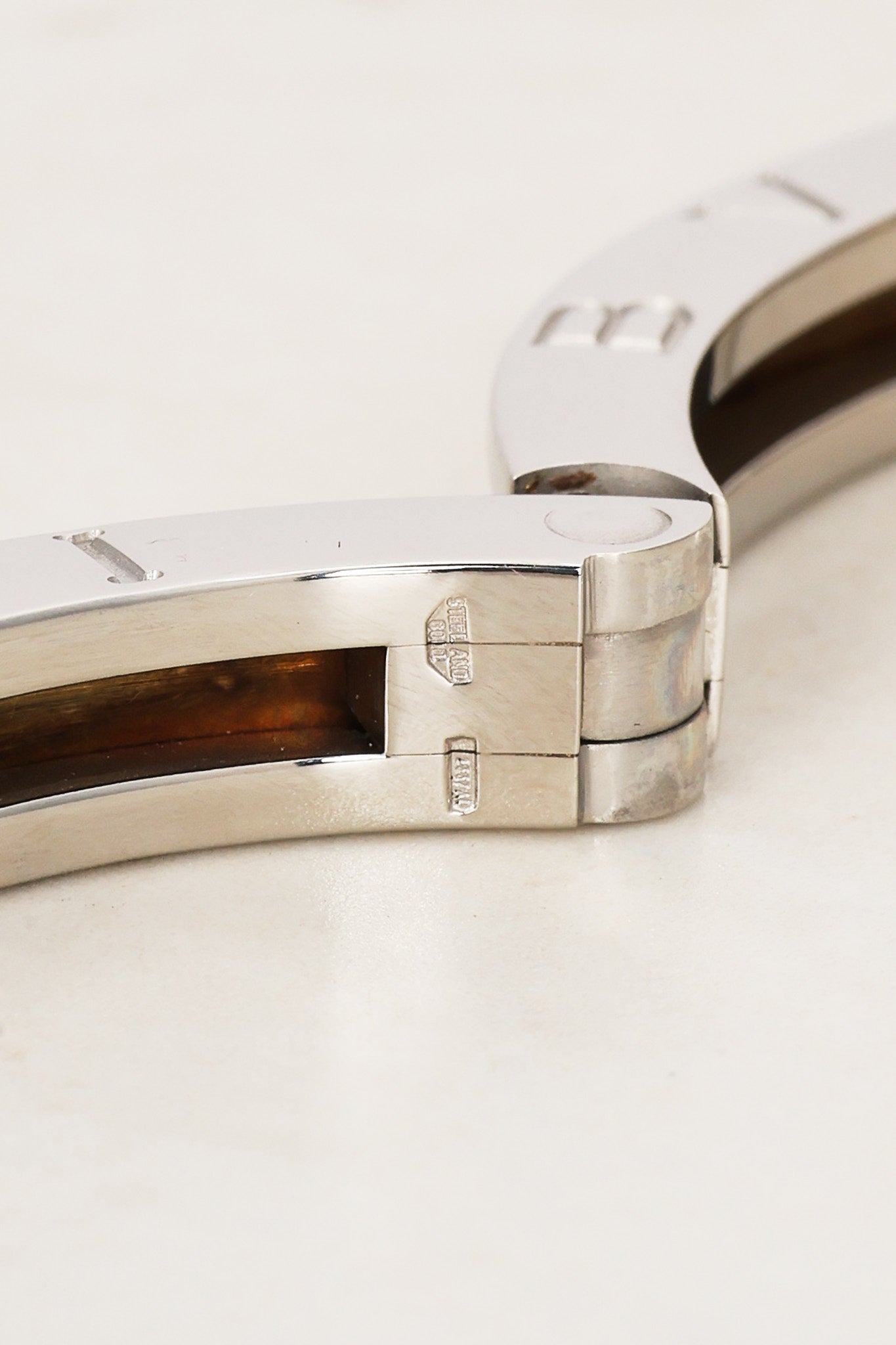 Bvlgari B.Zero1 18K Yellow Gold and Stainless Steel Bracelet