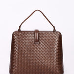 Bottega Veneta Intrecciato Kisslock Frame Top Handle Bag