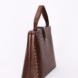 Bottega Veneta Intrecciato Kisslock Frame Top Handle Bag