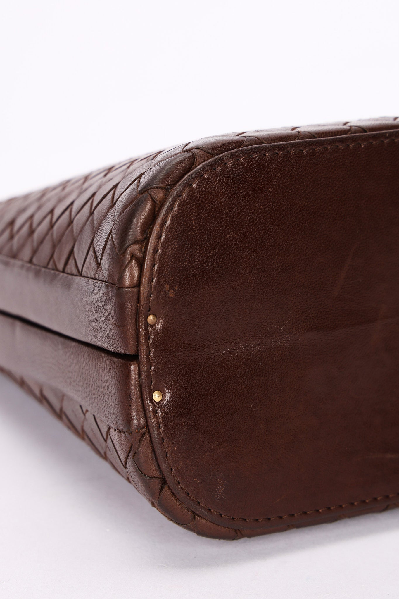 Bottega Veneta Intrecciato Kisslock Frame Top Handle Bag