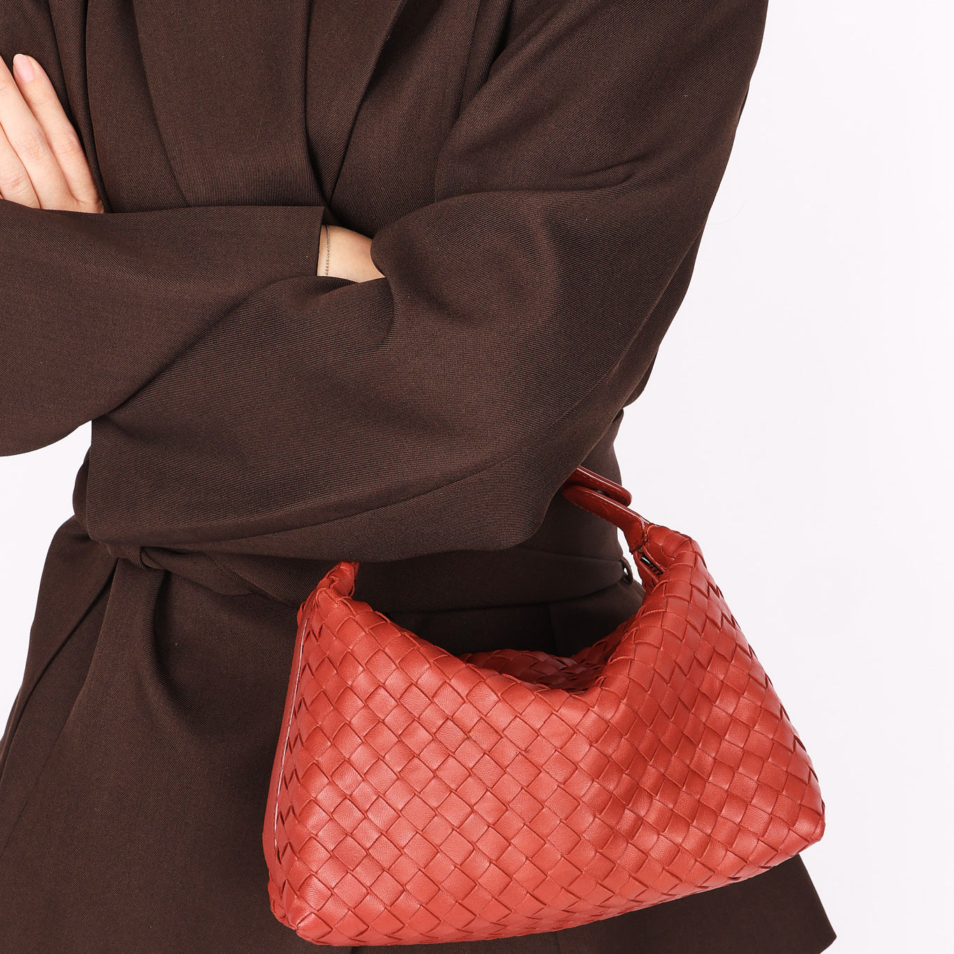Bottega Veneta Intrecciato Pouch with Strap