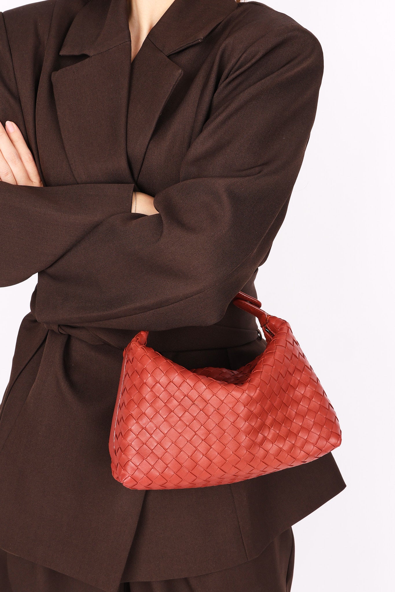 Bottega Veneta Intrecciato Pouch with Strap