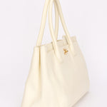 Chanel Cerf Executive Tote White Caviar 24K GP