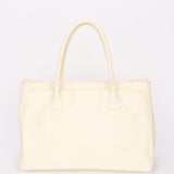 Chanel Cerf Executive Tote White Caviar 24K GP
