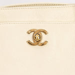 Chanel Cerf Executive Tote White Caviar 24K GP