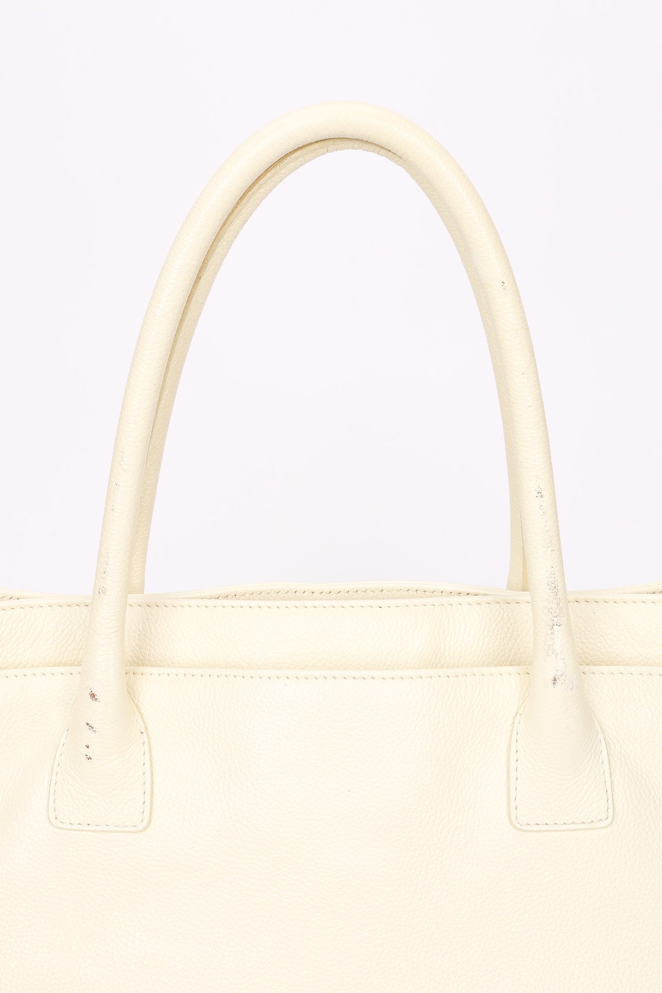 Chanel Cerf Executive Tote White Caviar 24K GP