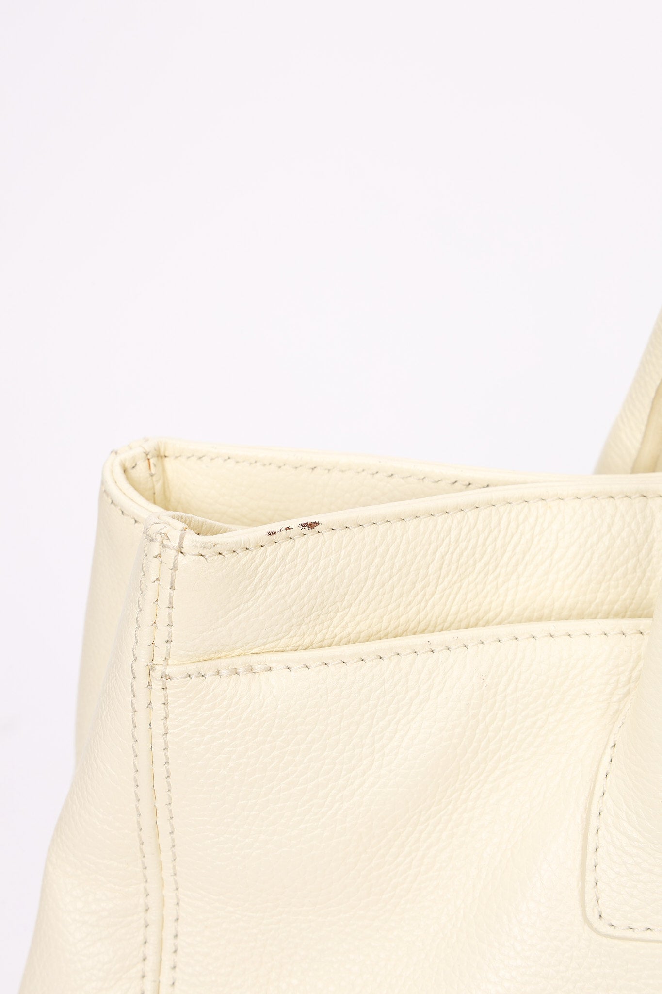 Chanel Cerf Executive Tote White Caviar 24K GP