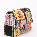 Chanel Jumbo Classic Single Flap Mixed Media Patchwork SHW