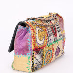 Chanel Jumbo Classic Single Flap Mixed Media Patchwork SHW