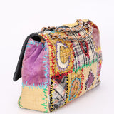 Chanel Jumbo Classic Single Flap Mixed Media Patchwork SHW