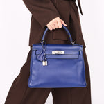 Hermès Kelly 28 (color + leather) PHW