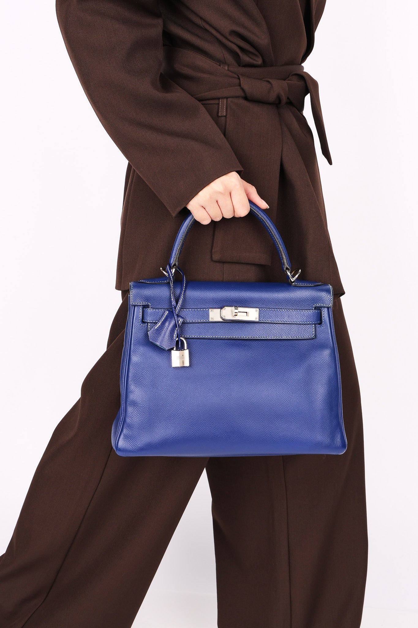 Hermès Kelly 28 (color + leather) PHW