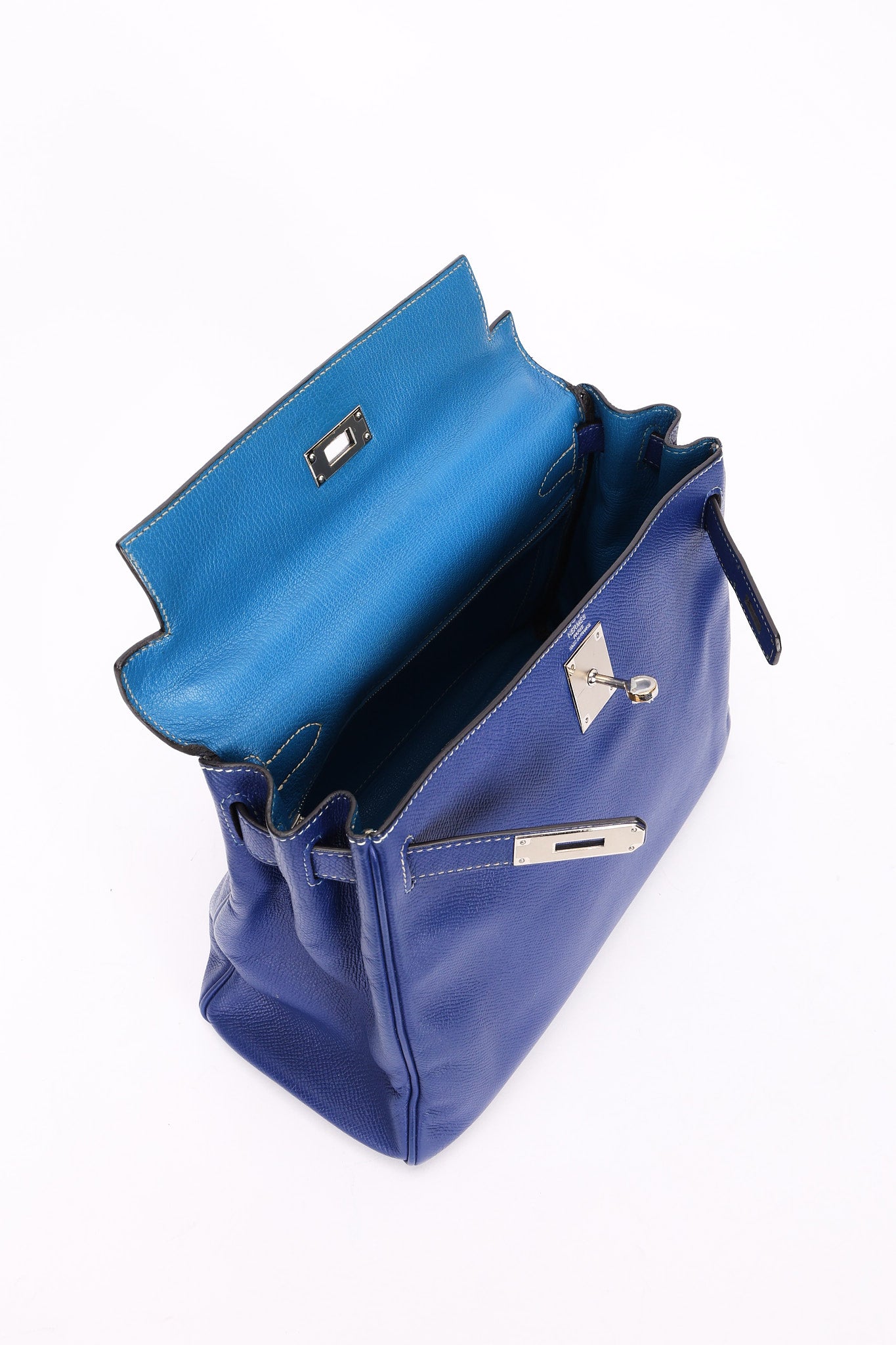 Hermès Kelly 28 (color + leather) PHW