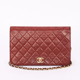 Chanel Push Pin Single Flap Bordeaux Lambskin GHW