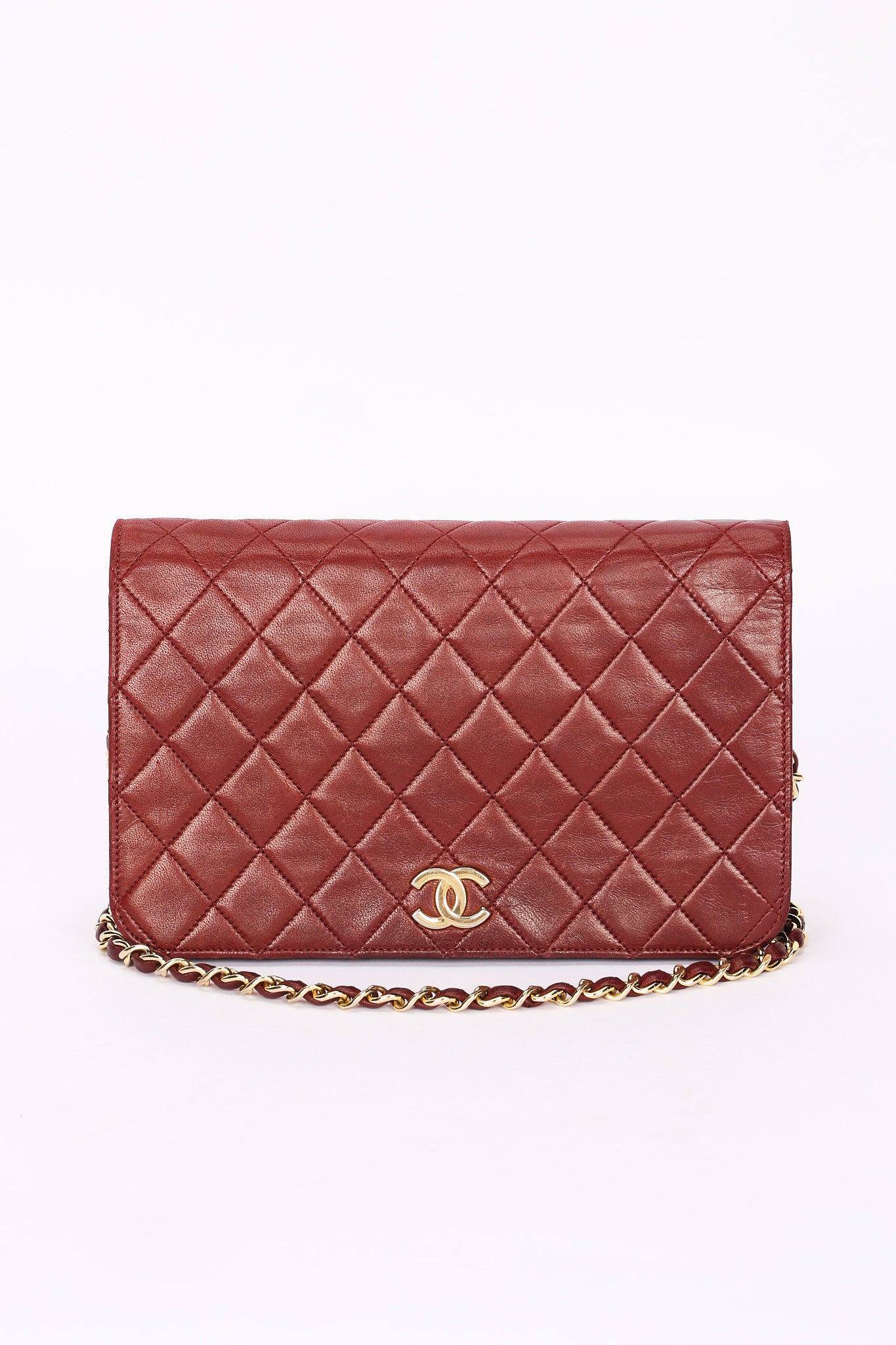 Chanel Push Pin Single Flap Bordeaux Lambskin GHW
