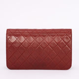 Chanel Push Pin Single Flap Bordeaux Lambskin 1997 24K GP