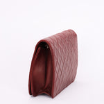 Chanel Push Pin Single Flap Bordeaux Lambskin 1997 24K GP