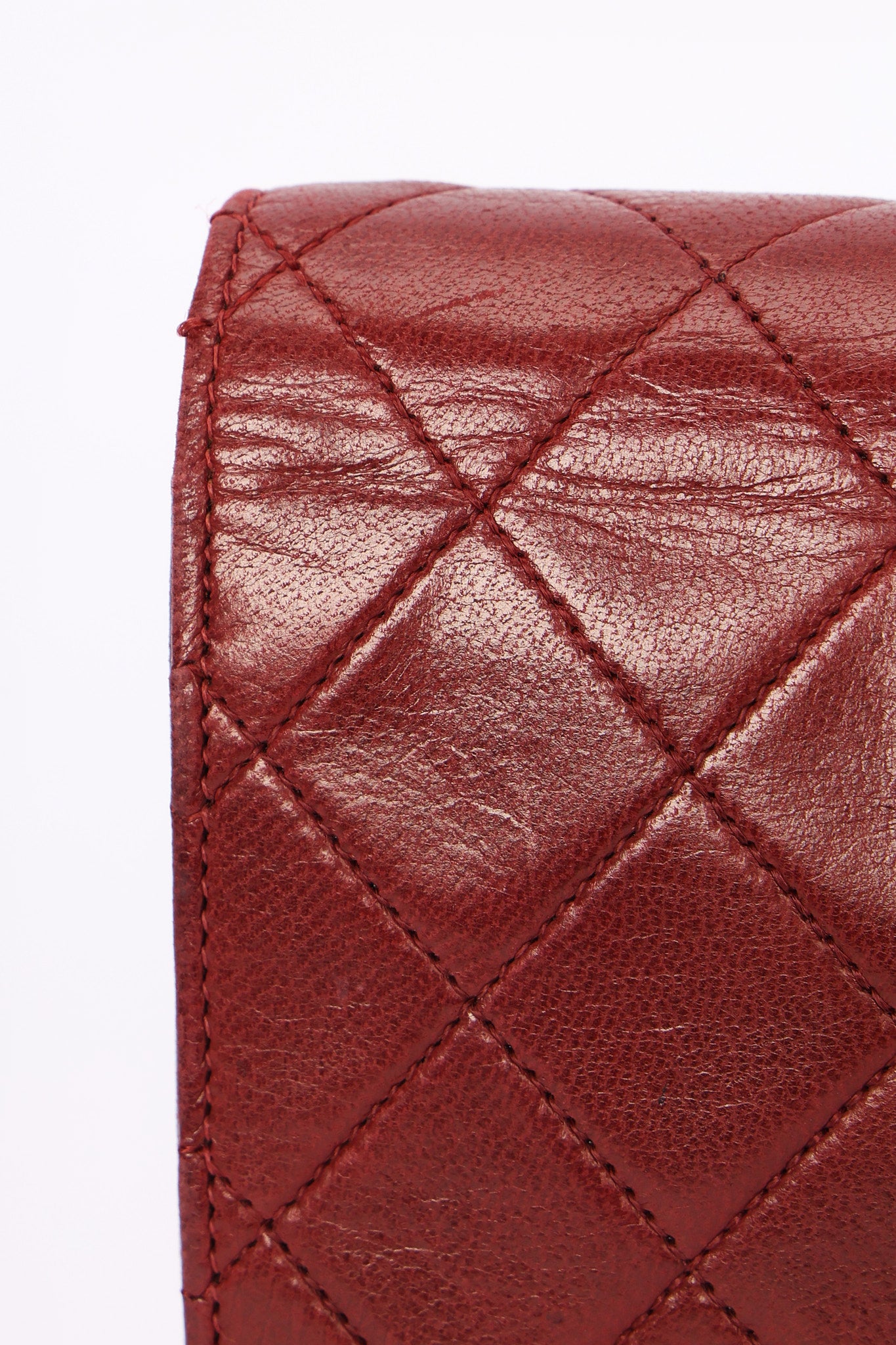 Chanel Push Pin Single Flap Bordeaux Lambskin 1997 24K GP