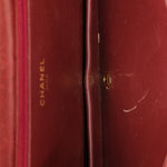 Chanel Push Pin Single Flap Bordeaux Lambskin 1997 24K GP