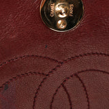 Chanel Push Pin Single Flap Bordeaux Lambskin 1997 24K GP