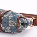 Celine Macadam Denim Shoulder Bag