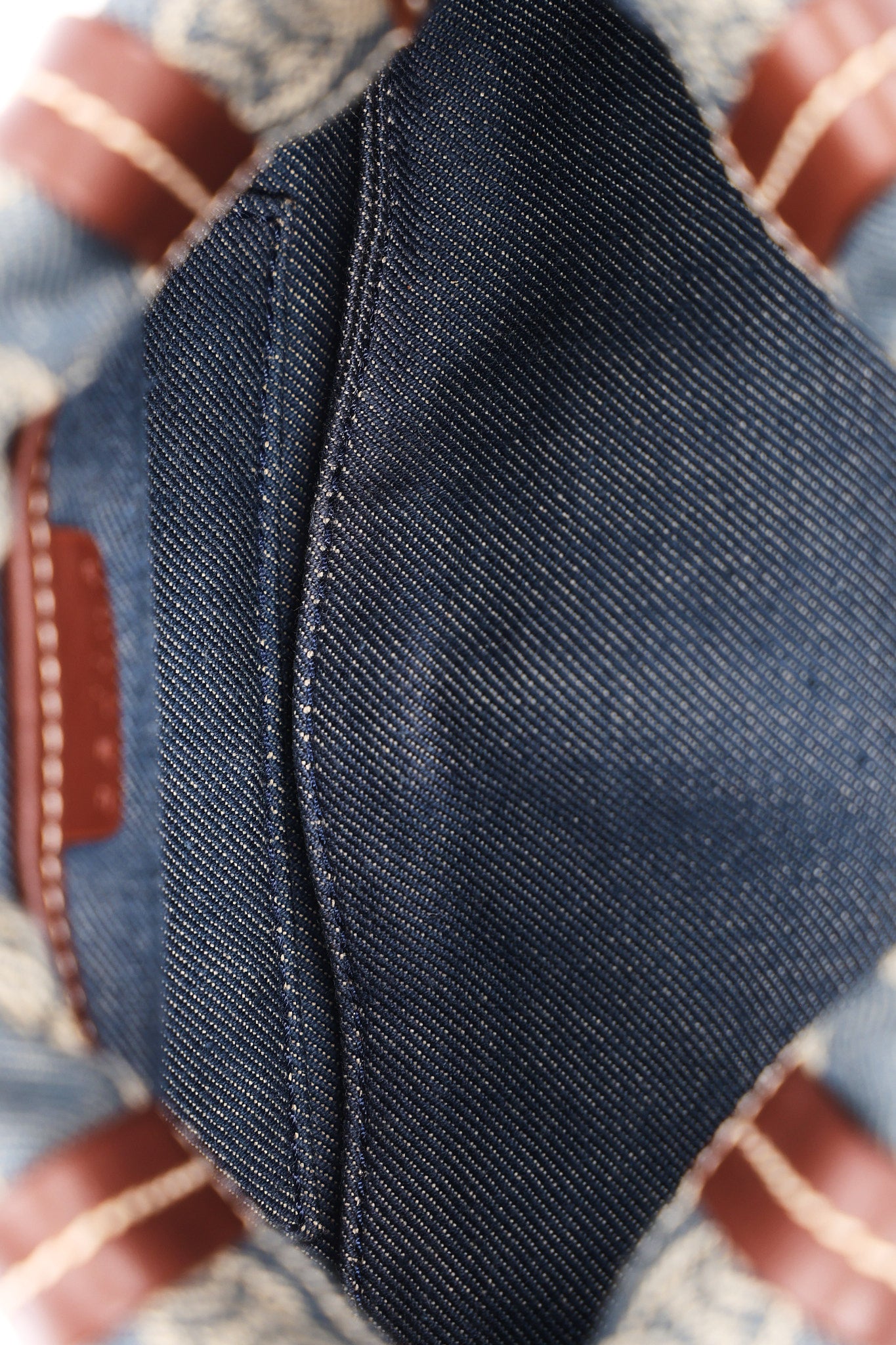 Celine Macadam Denim Shoulder Bag