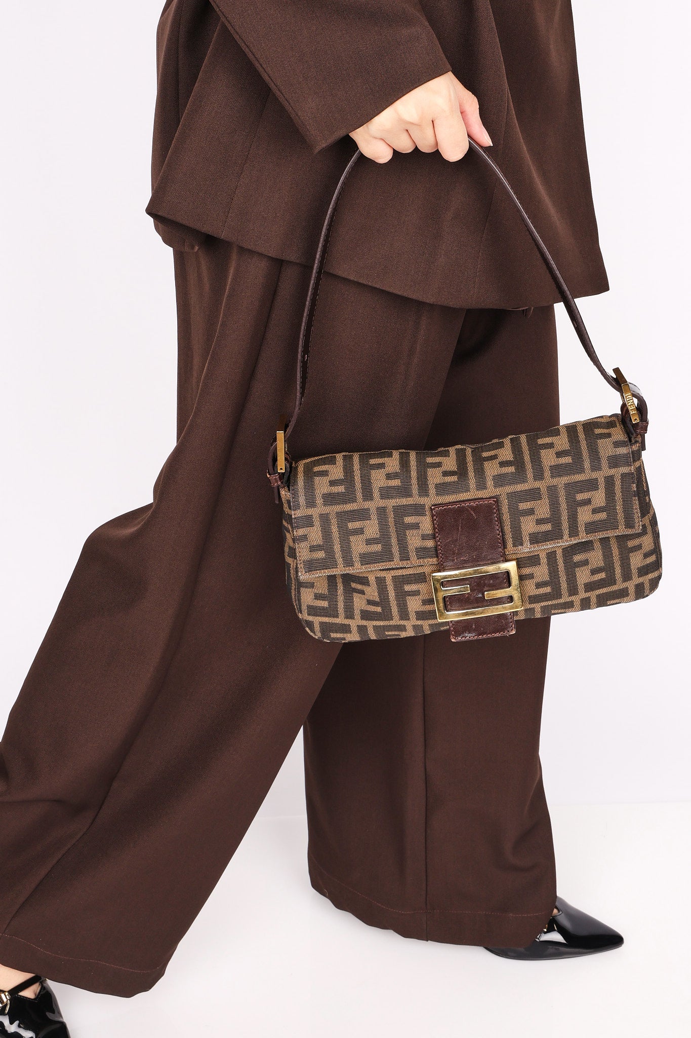 Fendi Zucca Baguette GHW