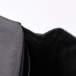 Chanel Kelly Turnlock Top Handle Bag Black Caviar SHW