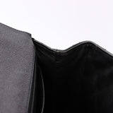 Chanel Kelly Turnlock Top Handle Bag Black Caviar SHW